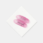 シンプル引用文インスパイア私は十分な肯定 スタンダードカクテルナプキン (角)