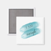 シンプル引用文インスパイア私は十分な肯定 マグネット (正面/裏面)