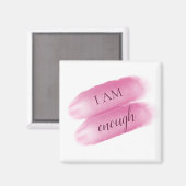 シンプル引用文インスパイア私は十分な肯定 マグネット (正面/裏面)