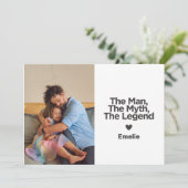 シンプル引用文パーソナライズされたパパ カード (スタンド正面)