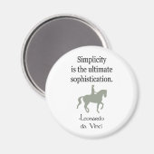 シンプル引用文付ドレスセージホース マグネット (正面/裏面)