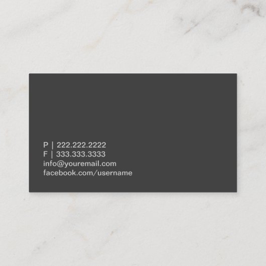 シンプル引用符インタプリタ名刺 名刺 (裏面)