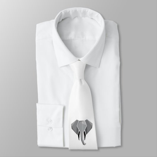 シンプル形状幾何学象の頭 ネクタイ (タイ)