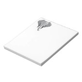 シンプル形状幾何学象の頭 ノートパッド (回転)