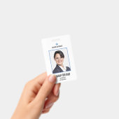 シンプル従業員のスタッフID バッジ (手持ち)