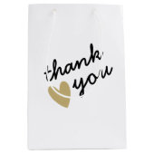 シンプル心よりお礼 ミディアムペーパーバッグ (正面)