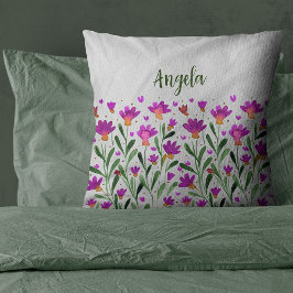 シンプル忘れ私ではなく花の名前装飾用クッション クッション