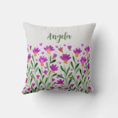 シンプル忘れ私ではなく花の名前装飾用クッション クッション (裏面)