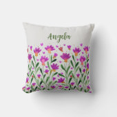 シンプル忘れ私ではなく花の名前装飾用クッション クッション (正面)