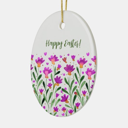 シンプル忘れ私ではなく花イースター セラミックオーナメント (左)