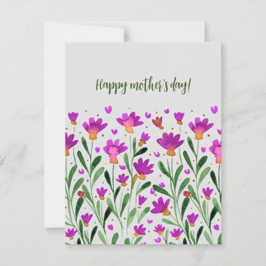 シンプル忘れ花ではない母の日カード シーズンカード (正面)