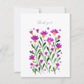 シンプル忘れ花はサンキューカード シーズンカード (正面)