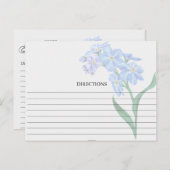 シンプル忘れBlue-Me-Notフローラレシピカード ポストカード (正面/裏面)