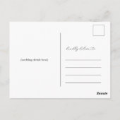 シンプル応答スクリプ結婚トの応答RSVPカード ポストカード (裏面)