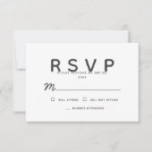 シンプル思い出モダンメモリアル返信 出欠カード (正面)