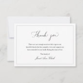 シンプル悔やみや弔慰お葬式 サンキューカード (正面)