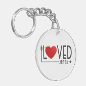 シンプル愛されたバイブル・バスレンタイン | キーホルダー (正面左)