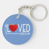 シンプル愛されたバイブル・バスレンタイン | キーホルダー (裏面)