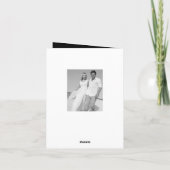 シンプル愛と5写真数々のの感謝していモダン結婚s サンキューカード (裏面)