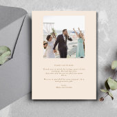 シンプル愛の感謝してい写真に結婚感謝 サンキューカード