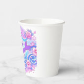 シンプル愛らしいドルフィンベビーシャワー 紙コップ (左)