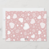 シンプル愛エレガントバレンタイン家族3写真 シーズンカード (裏面)