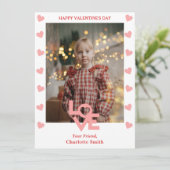 シンプル愛エレガント写真教室バレンタイン シーズンカード (スタンド正面)