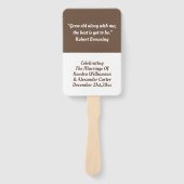 シンプル愛感動的引用文結婚の結婚 ハンドファン (正面)