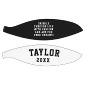 シンプル感動的白黒MVPコーチ名 バスケットボール (パネル)