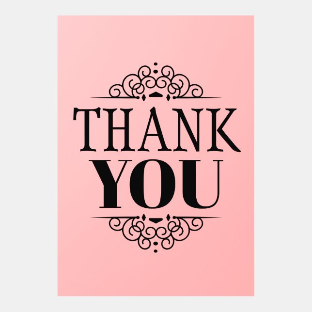 シンプル感謝していデザインオーナメント (正面)