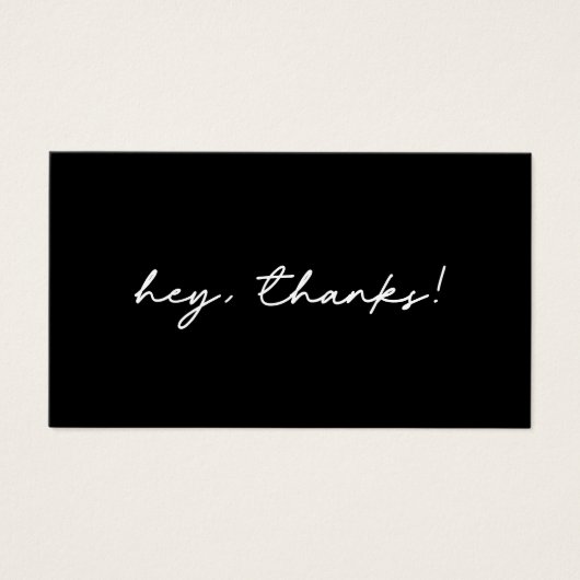 シンプル感謝していロゴの顧客割引挿入 (正面)