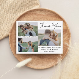 シンプル感謝してい3結婚枚 ノートカード