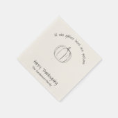 シンプル感謝祭かぼちゃが集まる スタンダードカクテルナプキン (角)