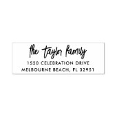 シンプル手モダンスケッチ差出人住所 セルフインキングスタンプ (デザイン)