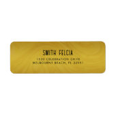 シンプル手モダンスケッチ差出人住所 ラベル (正面)