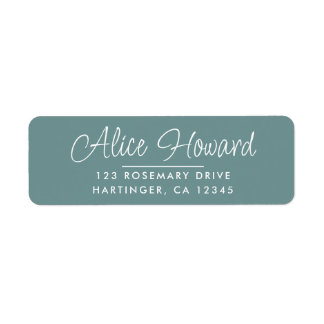 シンプル手モダンスケッチ差出人住所 ラベル