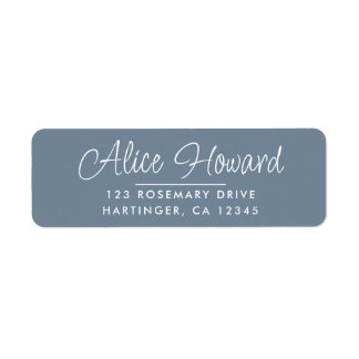 シンプル手モダンスケッチ差出人住所 ラベル