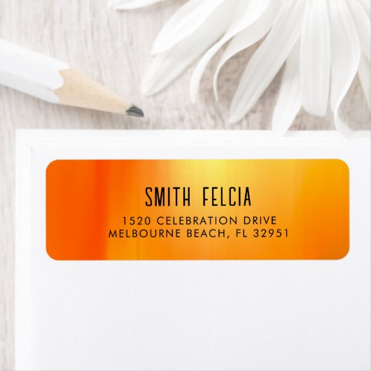 シンプル手モダンスケッチ差出人住所 ラベル (インサイチュ)