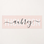 シンプル手モダン書き名 ヨガマット (正面(横))