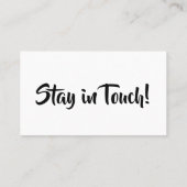 シンプル手モダン札を移動 名刺 (裏面)