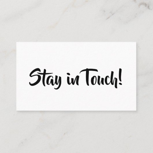 シンプル手モダン札を移動 名刺 (裏面)