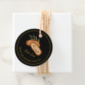 シンプル手作りデイトつるジャムラベルlブラック フェイバータグ (インサイチュ)