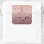 シンプル手作りモダンのハニーキャンドルラベル スクエアシール (バッグ)