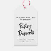 シンプル手作りラブクラフト紙 ギフトタグ (裏面)