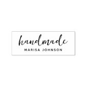 シンプル手作り手書きカスタムビジネス ラバースタンプ (インプリント)