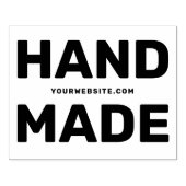 シンプル手作りWebサイト名ラバーウッドアートスタンプ ラバースタンプ (インプリント)