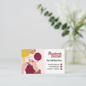 シンプル手作モダンり折口付き名刺 名刺 (スタンド正面)