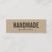 シンプル手作素朴りソーシャルメディアクラフト スキニー名刺 (正面)