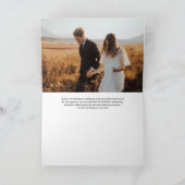 シンプル手押しスクリプト、写真 サンキューカード (内部)