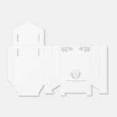 シンプル手描きさくらんぼ花モノグラムクレスト フェイバーボックス (折り畳みなし)